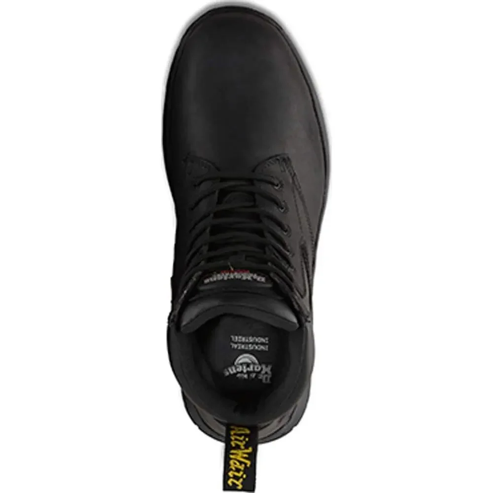 DR. MARTENS UNISEX NON METALLIC CORVID SD SAFETY TOE 7-EYE BOOT 11 Women /10 Men